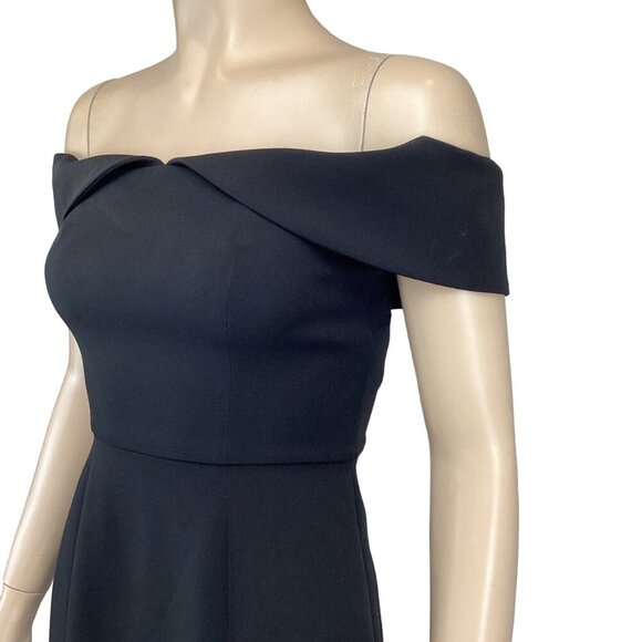Gianni Bini NWT Black Off-Shoulder Cocktail Dress Size 0 Party - Picture 5 of 11